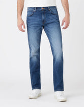 WRANGLER GREENSBORO MĘSKIE SPODNIE JEANSOWE BLUE SWEEP W15Q28294 112144757